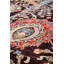 Tapis unique brun / ivoire / bleu 8 pi 10 po x 11 pi 9 po Sickle Leaf