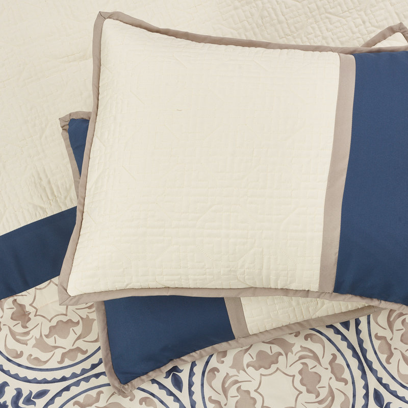 Camila Comforter Set, Queen Comforter + 6 Additional Pieces, Blue