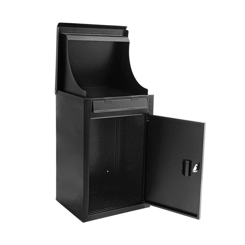 Delivery Box Wall-Mounted Parcel Drop Box Mail Box with Key Lock