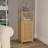 41" Single Door Locker with Shelves and Bamboo Construction