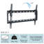 Support mural noir inclinable pour écrans de 28 à 32 po pouvant supporter jusqu'à 77 lb