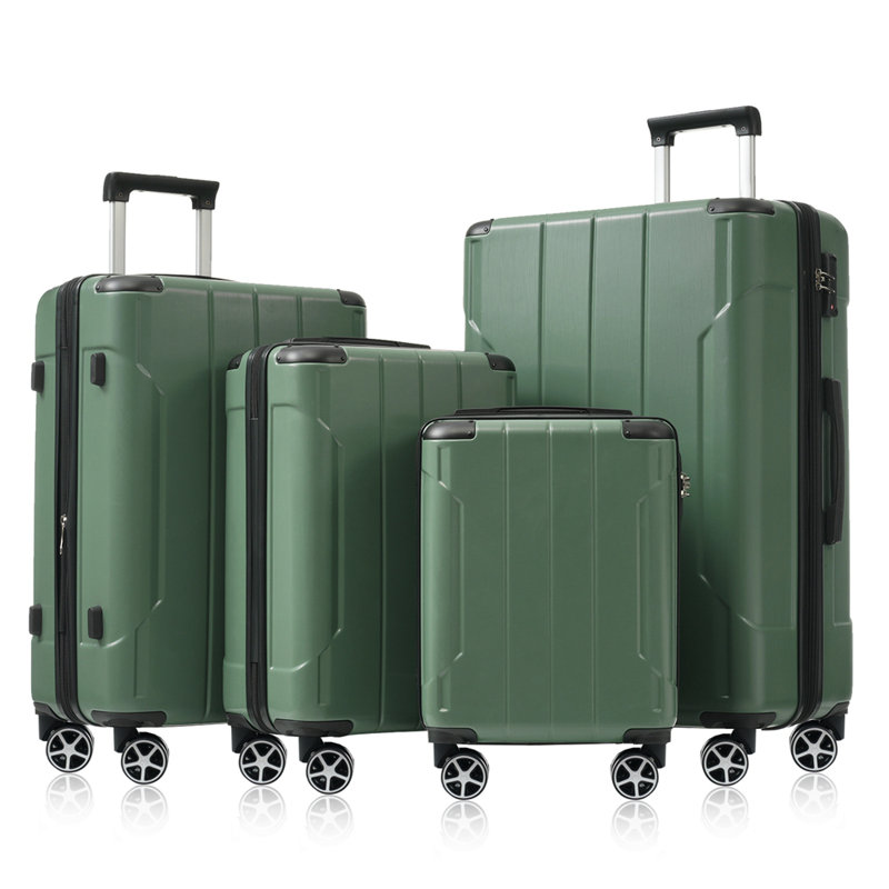 Ensemble de valises 6 pièces Hardshell, valises extensibles légères à deux roues, verrou TSA pour hommes femmes