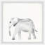 «Mize Baby Elephant exercise», ensemble de 4 reproductions encadrées-1363880192