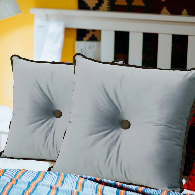 Square Cushion, Grey