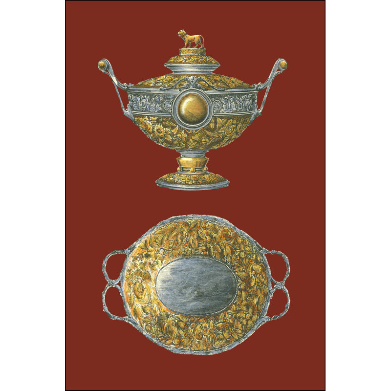 Silver Serving Pieces I - Wrapped Canvas Print, 46cm H x 30cm W x 3.8cm D