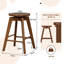 Counter Stool with Solid Wood Frame