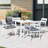 Sawyerville Square Aluminum Outdoor Dining Table-945758793