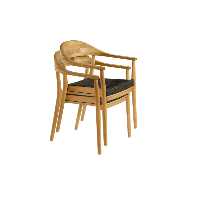 Copenhagen Outdoor Teak Dining Armchair, No Cushion