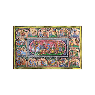 Life Story Of Lord Krishna | Natural Stone Colors | By Surendra Nath Swain