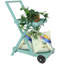 Chariot-plante sur roues en bois de sapin bleu à 2 niveaux H 34 po Palsgrave