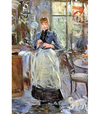 " In Dining Room " by Berthe Morisot
