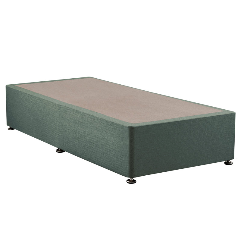 Kaliope Bed, Small Double (4'), Tweed Azure, Non Storage Divan Base