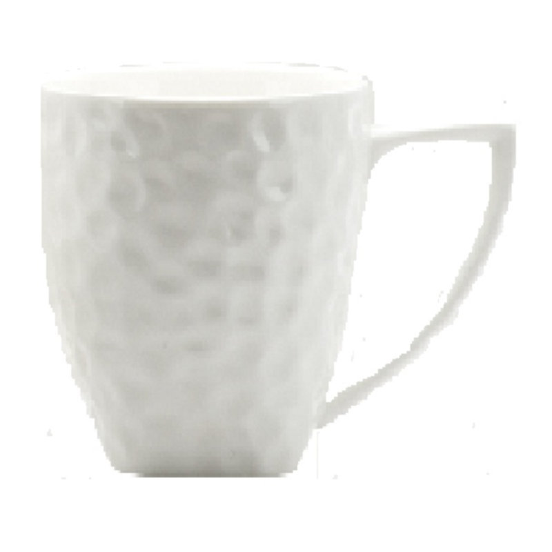 Red Vanilla Marble 12 oz. Rectangular Coffee Mug