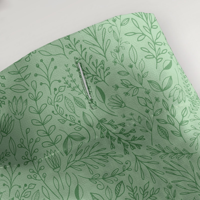 Katelyn Elizabeth Floral Shower Curtain, Light Green