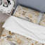 Literie blanche à motif de fleurs de chrysanthème I-1538017078