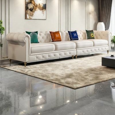American-style light luxury straight-row sofa