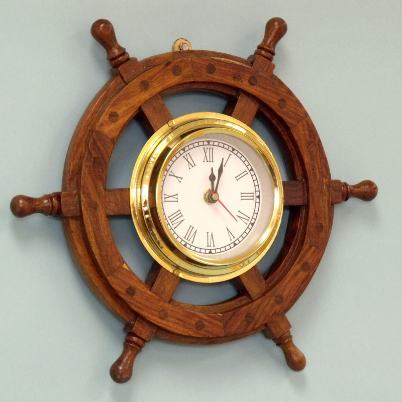Horloge murale pirate, Laiton