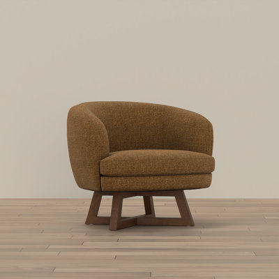 Beige Swivel Accent Chair