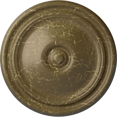 Médaillon de plafond Endurathane Benson, P 13 1/8 po x P 8 po x P 5/8 po (convient aux auvents jusqu'à 8 po), finition de boue du Mississippi peinte à la main
