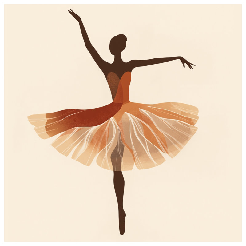 Ballet Dancer Silhouette Comforter, Twin Extra Long