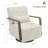 Solid Wood Upholstered Swivel Armchair-554320651