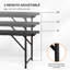 4 Ft Black Plastic Rectangular Folding Table