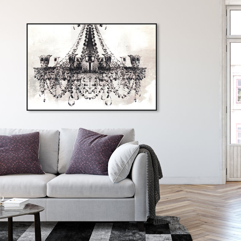 «Dramatic Entrance Inverse» par Oliver Gal - impression sur toile, H 36 po x l 54 po, Toile avec cadre noir