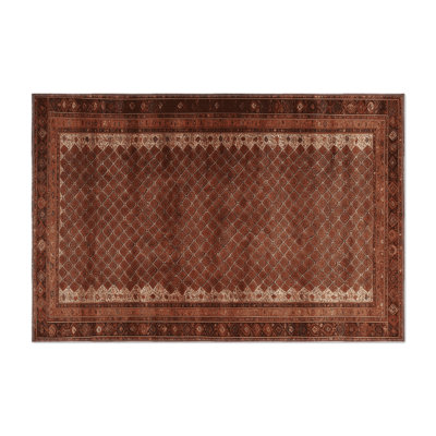 Tapis d'intérieur et d'extérieur brun Persian