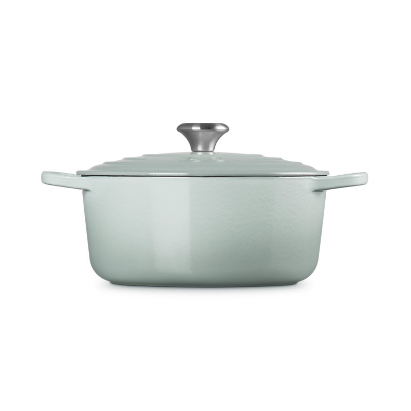 Le Creuset Cast Iron Round Casserole, 26cm / 5.3L, Sea Salt