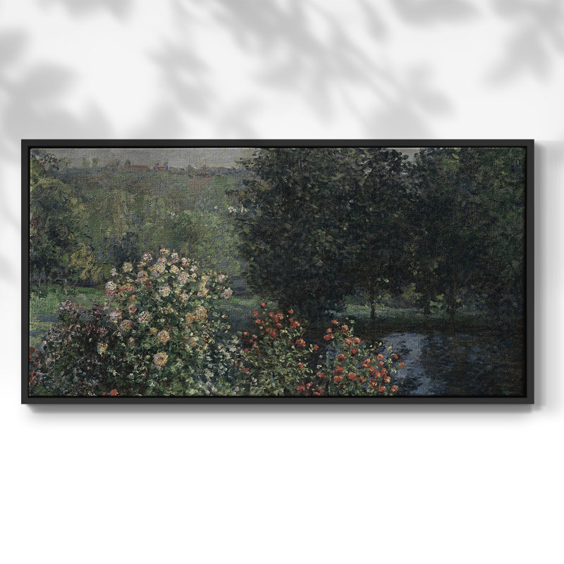 Série paysage - DCCXI - Toile tendue avec châssis tendue, prête à être accrochée, Noir, H 21 po x l 41 po