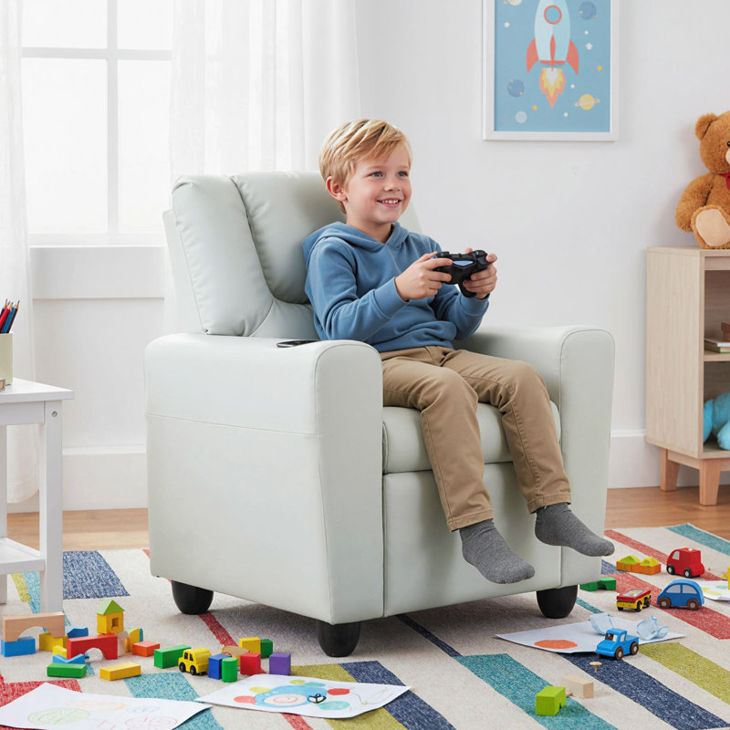 Fauteuil inclinable pour enfants Kinchen, Beige