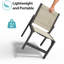 Ensembles de salle à manger d'extérieur 5 pièces avec table de salle à manger en PEHD et chaises de salle à manger Teslin-132503425-133396967
