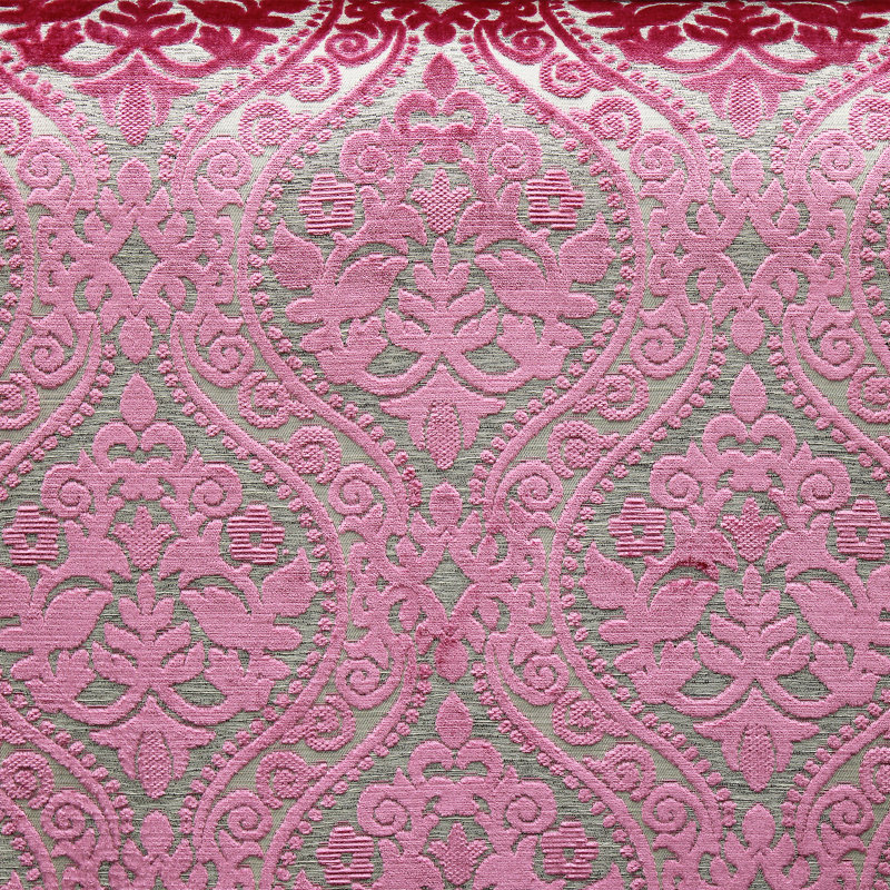 Chenille Fabric, Fuschia