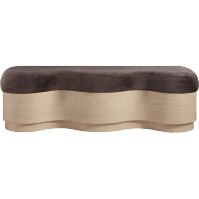 Mariaclara Velour Fur Fabric Bench