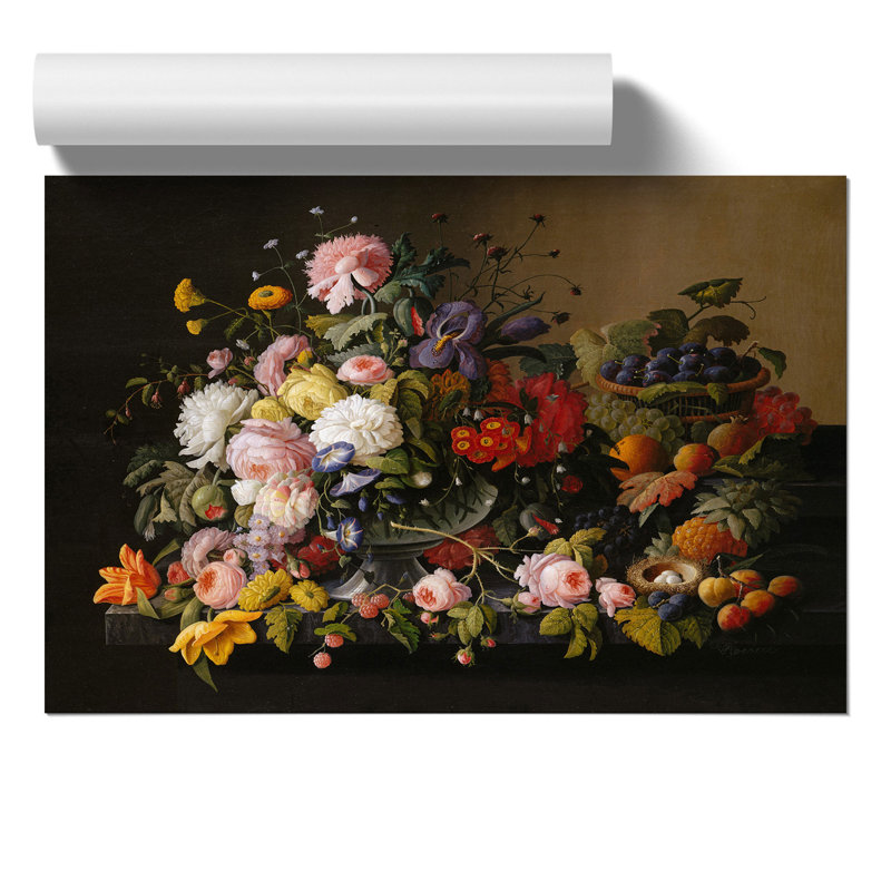 Still Life With Flowers And Fruit Vol.12 - No Frame Print, 21cm H x 30cm W x 0.1cm D