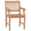 2 - Person Teak Wood Patio Dining Set with Square Table , Cushions Included