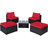 Wicker 2 - Person Patio Conversation Set with Cushions