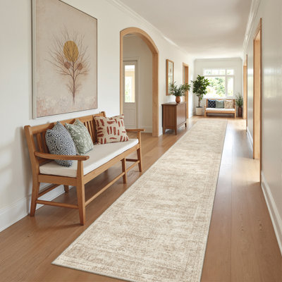Washable Distressed Persian Rug