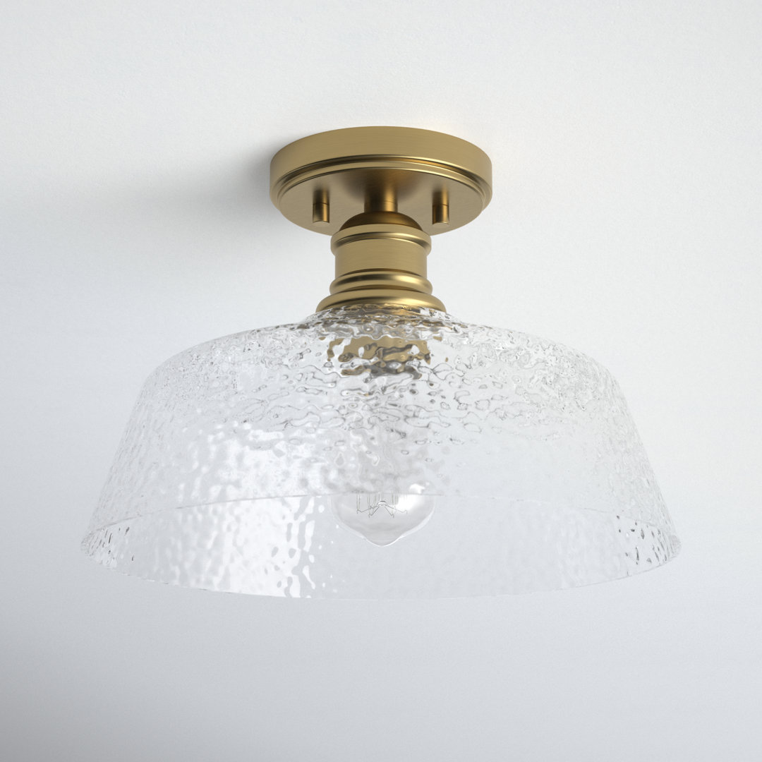 Lindholm Glass Semi Flush Mount Birch Lane™ Fixture 