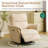 Oversized Power Recliner Chair Swivel Glider With Massage And Heat，Beige-332469548