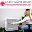 1.6 Cu. Ft. Retro Compact Fridge with Chiller, Countertop Fridge with Built-In Bottle Opener-98742345
