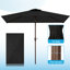  Parasol de marché rectangulaire 120 po x 78 po avec manivelle-1920056188