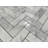 12" x 13" Marble Herringbone Mosaic Wall & Floor Tile