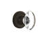 Classic Rosette with Oval Clear Crystal Door Knob-1183194846-1183194837