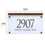 Frosted Crystal LED Lighted Trajan Engraved 2-Line Address Sign-462983670-462983669