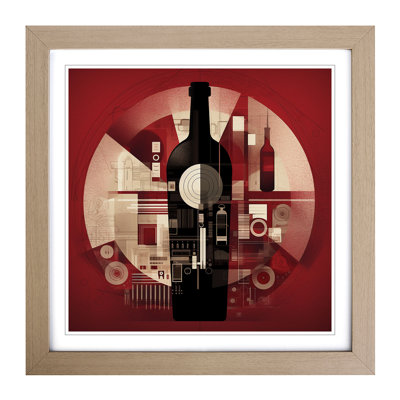 Wine Constructivism No.1 - Framed Print