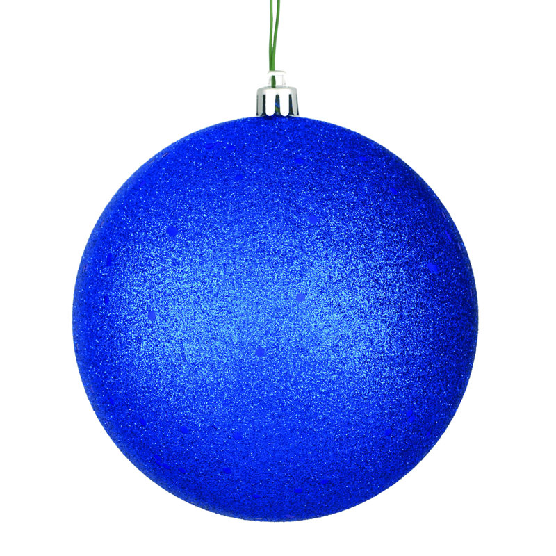 Décoration de boule décorative des Fêtes, H 12 po x l 12 po x P 12 po, Paillettes bleu minuit