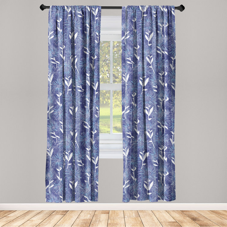 East Urban Home Ashlesha Microfiber Semi-Sheer Curtain Pair | Wayfair