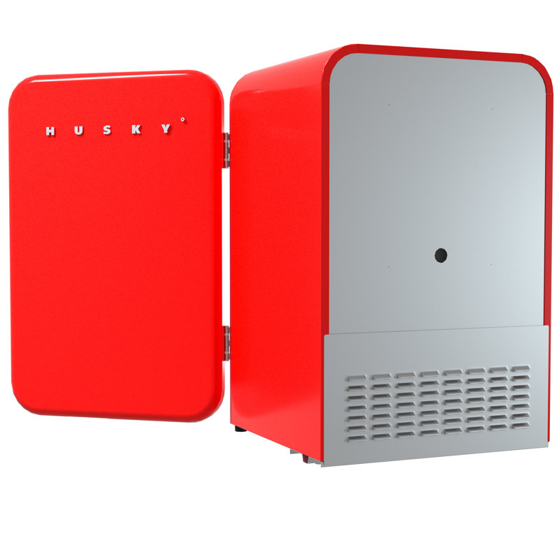 SnowLion Premium 106L style rétro 3,74 pieds cubes Mini réfrigérateur autoportant sous le comptoir, Rouge
