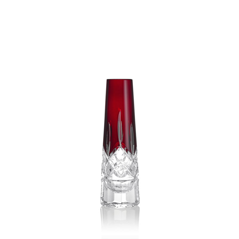 Waterford Lismore Red Bud Vase 7in